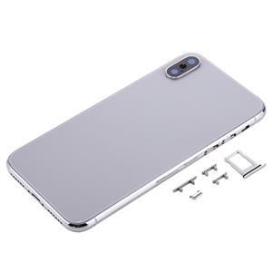 huismerk Terug huisvesting Cover voor iPhone X(Silver)