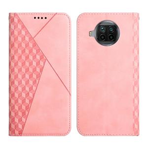 huismerk For Xiaomi Mi 10T Lite 5G Diamond Pattern Splicing Skin Feel Magnetic Horizontal Flip Leather Case with Card Slots & Holder & Wallet(Rose Gold)