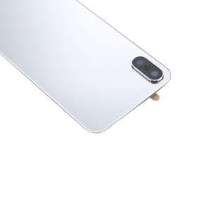 huismerk Achterste schutblad met lijm voor iPhone X(Silver)