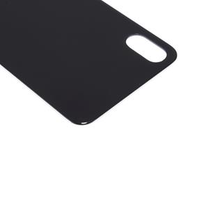 huismerk Glas batterij backcover voor iPhone X (zwart)