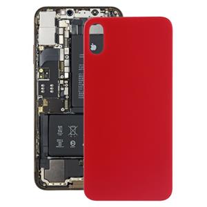 huismerk Battery back cover met lijm voor iPhone XS Max (rood)