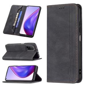 huismerk Voor Xiaomi MI 10T 5G / 10T PRO 5G / REDMI 30S Magnetische RFID Blokkering Anti-diefstal Lederen Case met Houder & Card Slots & Portemonnee (Zwart)