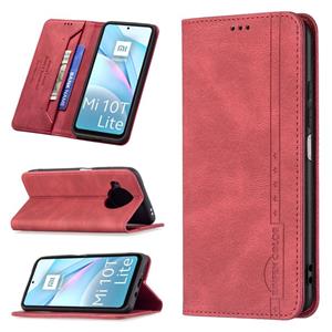 huismerk Voor Xiaomi MI 10T Lite 5G Magnetische RFID Blokkering Anti-diefstal Lederen Case met Houder & Card Slots & Portemonnee