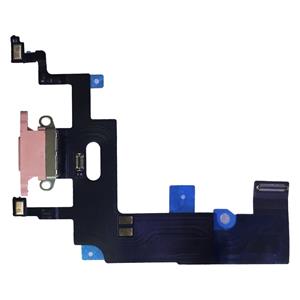 huismerk Laadkabel poort Flex voor iPhone XR (roze)