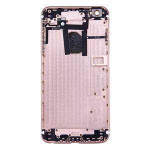 huismerk Plus Full housing backcover met Power knop & Volume knop Flex kabel voor iPhone 6 (Rose goud)