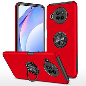 huismerk Voor Xiaomi MI 10T Lite 5G PC + TPU-schokbestendige magnetische telefooncase met onzichtbare ringhouder