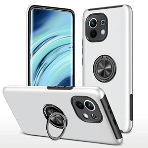 huismerk Voor Xiaomi MI 11 PC + TPU-schokbestendige magnetische telefoonhoes met onzichtbare ringhouder