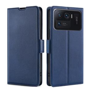 huismerk Voor Xiaomi MI 11 Ultra Ultra-Thin Spanning Side Buckle PU + TPU Horizontale Flip Leren Case met Houder & Card Slot