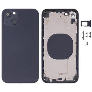 huismerk Back Housing Cover with Appearance Imitation of iP13 for iPhone XR (Black)