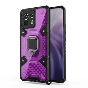 huismerk For Xiaomi Mi 11 Space PC+TPU Ring Holder Protective Case(Purple)