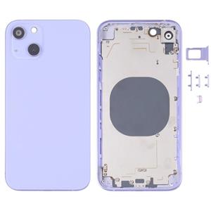 huismerk Back Housing Cover with Appearance Imitation of iP13 for iPhone XR(Purple)