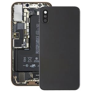 huismerk Batterij backcover met terug Camera Bezel & Lens & zelfklevende voor iPhone XS(Black)