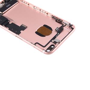 huismerk Batterij terug dekken vergadering met Kaarthouder voor iPhone 7 Plus (Rose Gold)