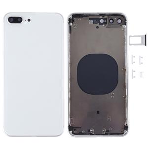 huismerk Terug huisvesting Cover voor iPhone 8 Plus (wit)