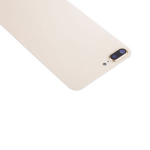 huismerk Achterste schutblad met lijm voor iPhone 8 Plus(Gold)