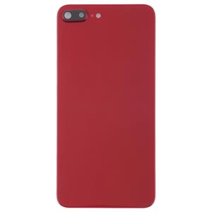 huismerk Achterste schutblad met lijm voor iPhone 8 Plus(Red)