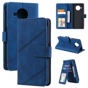 huismerk Voor Xiaomi MI 10T Lite 5G Huid Feel Business Horizontale Flip PU Lederen Case met Houder & Multi-Card Slots & Portemonnee & Lanyard & Photo Frame