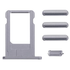 huismerk Volledige vergadering huisvesting Cover voor iPhone 6 Plus met inbegrip van terug dekken & kaart lade & Volume Control toets & Power knop & Mute Swit