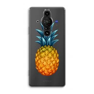 CaseCompany Grote ananas: Sony Xperia Pro-I Transparant Hoesje