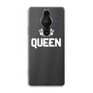 CaseCompany Queen zwart: Sony Xperia Pro-I Transparant Hoesje