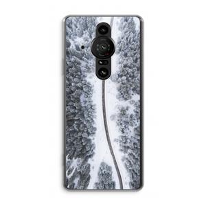 CaseCompany Snøfall: Sony Xperia Pro-I Transparant Hoesje