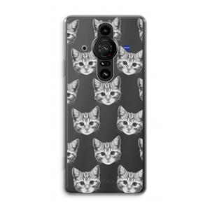 CaseCompany Kitten: Sony Xperia Pro-I Transparant Hoesje