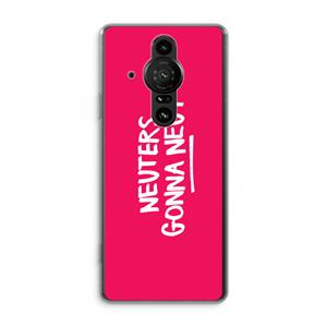 CaseCompany Neuters (roze): Sony Xperia Pro-I Transparant Hoesje