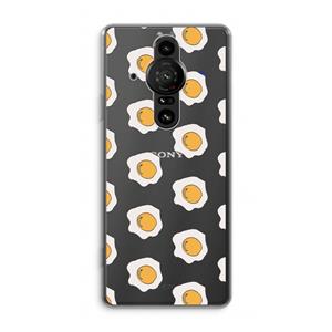 CaseCompany Bacon to my eggs #1: Sony Xperia Pro-I Transparant Hoesje