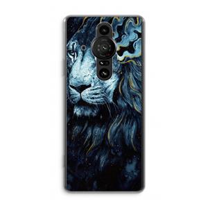 CaseCompany Darkness Lion: Sony Xperia Pro-I Transparant Hoesje