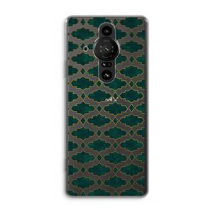 CaseCompany Moroccan tiles: Sony Xperia Pro-I Transparant Hoesje