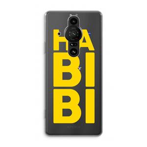CaseCompany Habibi Blue: Sony Xperia Pro-I Transparant Hoesje