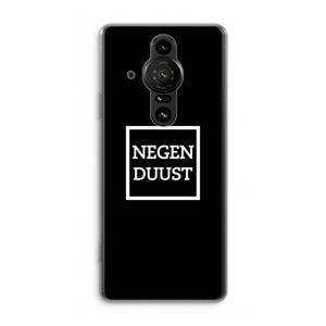 CaseCompany Negenduust black: Sony Xperia Pro-I Transparant Hoesje