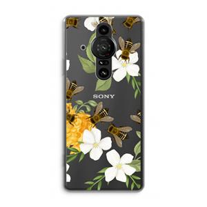 CaseCompany No flowers without bees: Sony Xperia Pro-I Transparant Hoesje