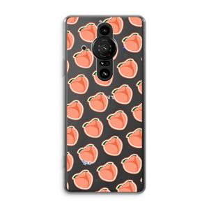 CaseCompany Just peachy: Sony Xperia Pro-I Transparant Hoesje