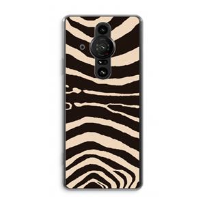 CaseCompany Arizona Zebra: Sony Xperia Pro-I Transparant Hoesje