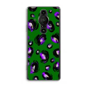 CaseCompany Green Cheetah: Sony Xperia Pro-I Transparant Hoesje