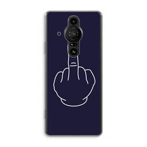 CaseCompany F**k U: Sony Xperia Pro-I Transparant Hoesje