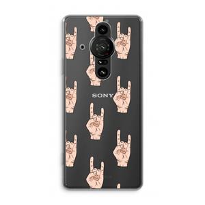 CaseCompany Rock: Sony Xperia Pro-I Transparant Hoesje