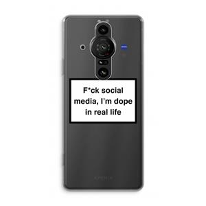 CaseCompany I'm dope: Sony Xperia Pro-I Transparant Hoesje