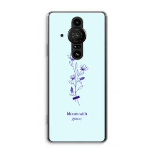 CaseCompany Bloom with grace: Sony Xperia Pro-I Transparant Hoesje