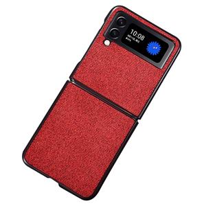 Samsung Galaxy Z Flip4 - Canvas cover hoes - Rood