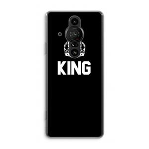 CaseCompany King zwart: Sony Xperia Pro-I Transparant Hoesje