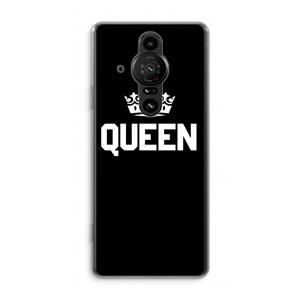 CaseCompany Queen zwart: Sony Xperia Pro-I Transparant Hoesje