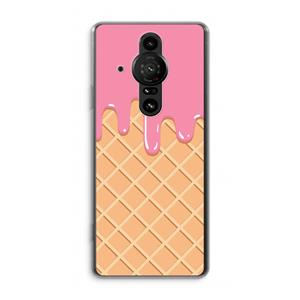 CaseCompany Ice cream: Sony Xperia Pro-I Transparant Hoesje