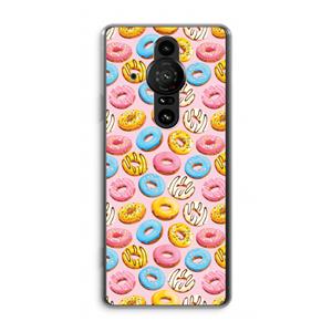CaseCompany Pink donuts: Sony Xperia Pro-I Transparant Hoesje
