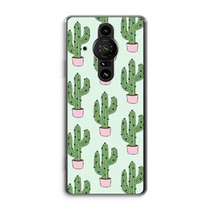 CaseCompany Cactus Lover: Sony Xperia Pro-I Transparant Hoesje
