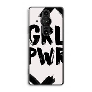 CaseCompany Girl Power #2: Sony Xperia Pro-I Transparant Hoesje