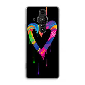 CaseCompany Melts My Heart: Sony Xperia Pro-I Transparant Hoesje