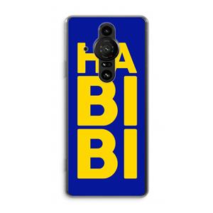 CaseCompany Habibi Blue: Sony Xperia Pro-I Transparant Hoesje