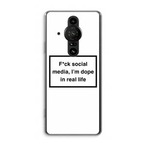 CaseCompany I'm dope: Sony Xperia Pro-I Transparant Hoesje